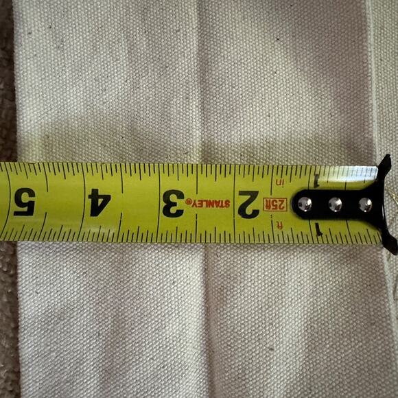 Fringe small canvas tote bag with gold North Star design NWOT - Picture 9 of 12